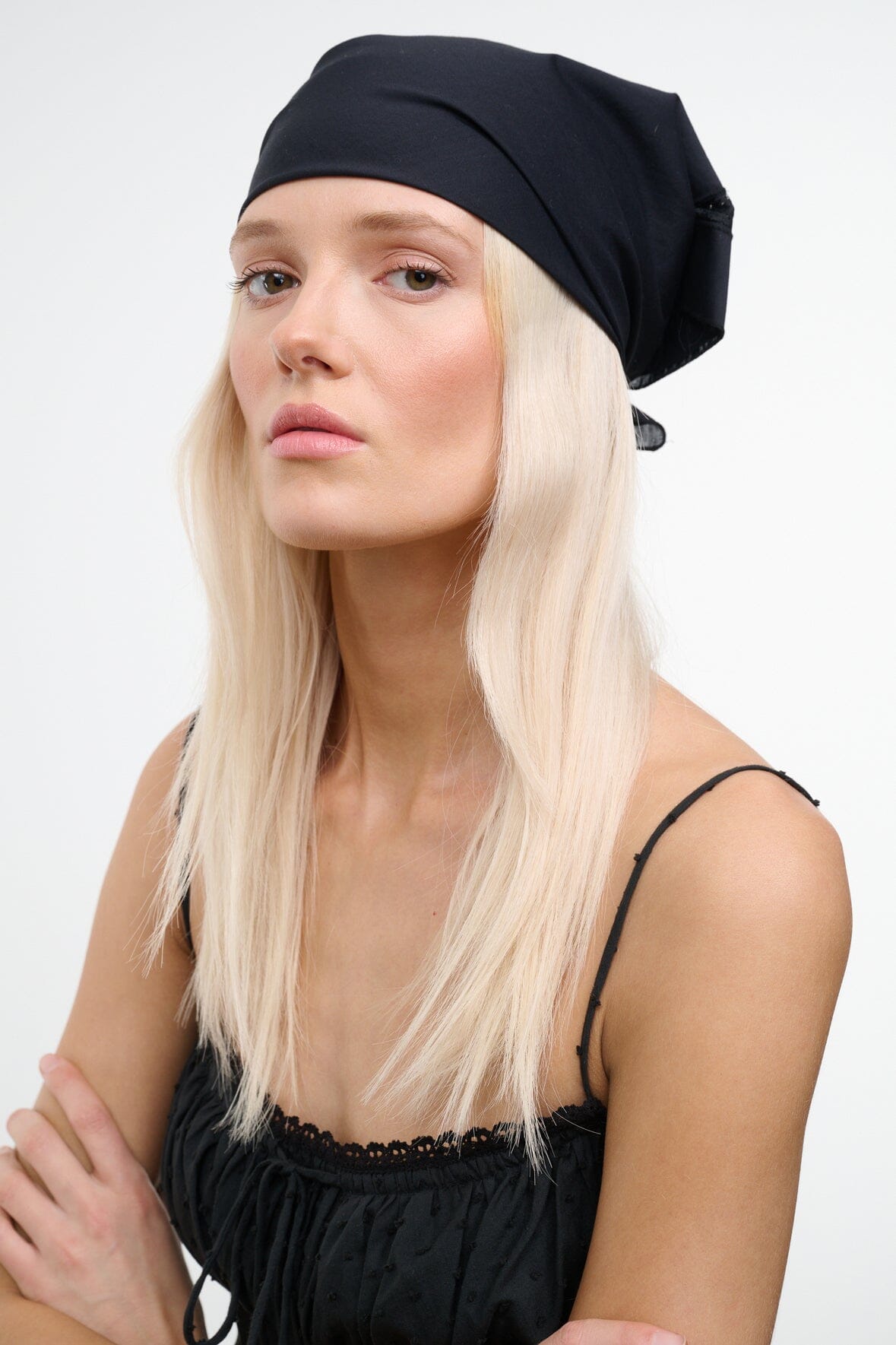 Sunny Headscarf | Black - Black / Os
