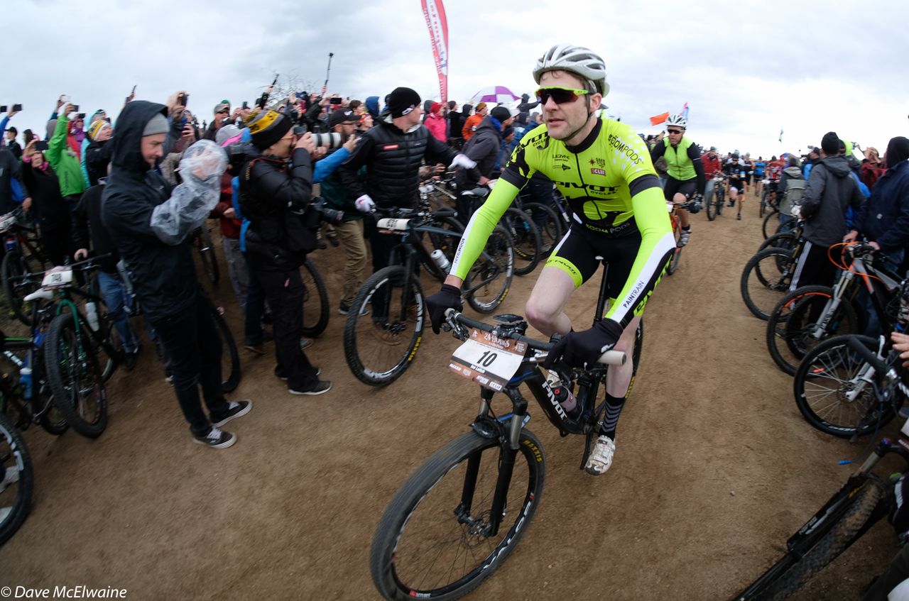 It paid off to be near the front of the LeMans start as the trail quickly bogged down with riders