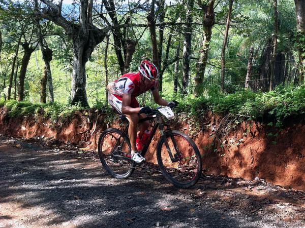 Todd Wells on his way to winning La Ruta's opening stage.