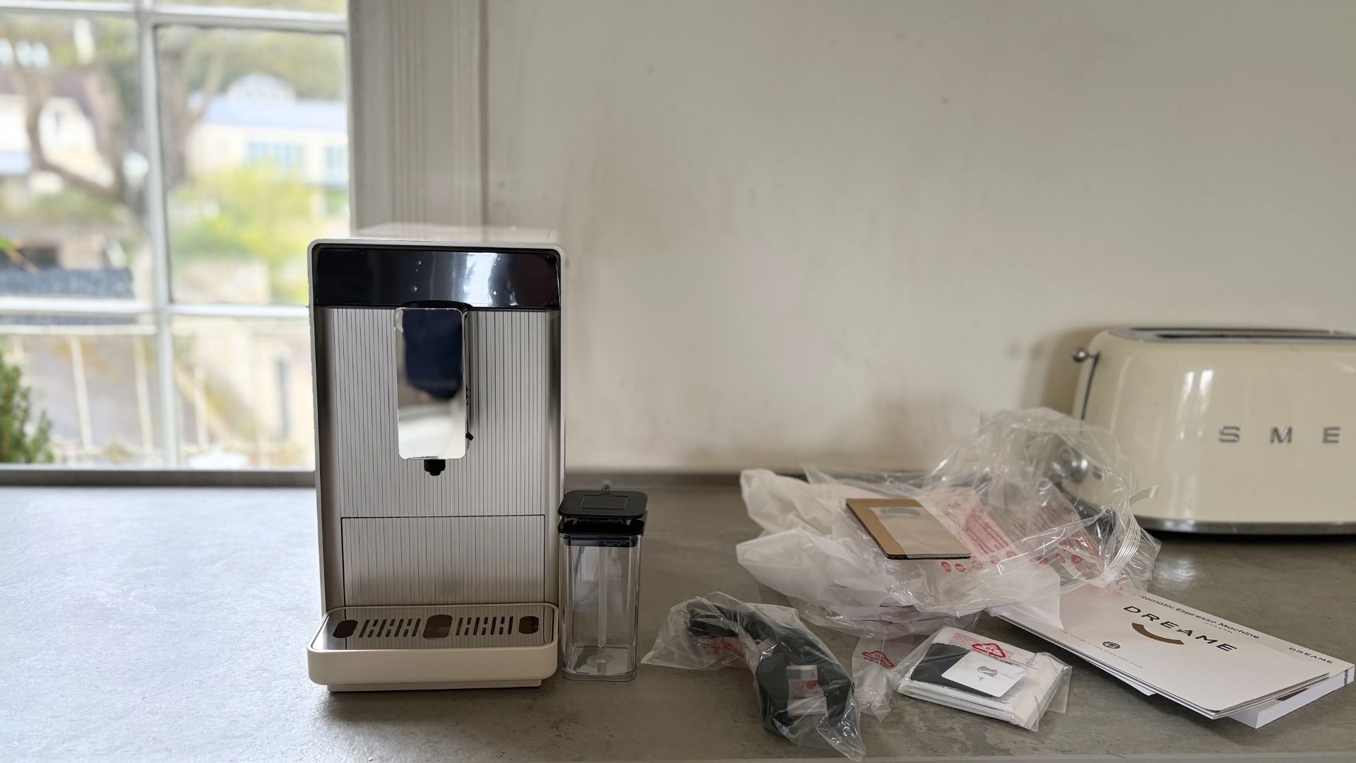 Dreame Ecceluxe Slim Fully Automatic Espresso Machine being tested