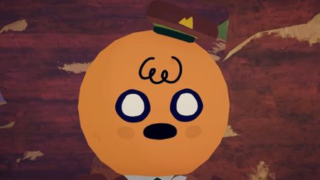 A distressed Peak character