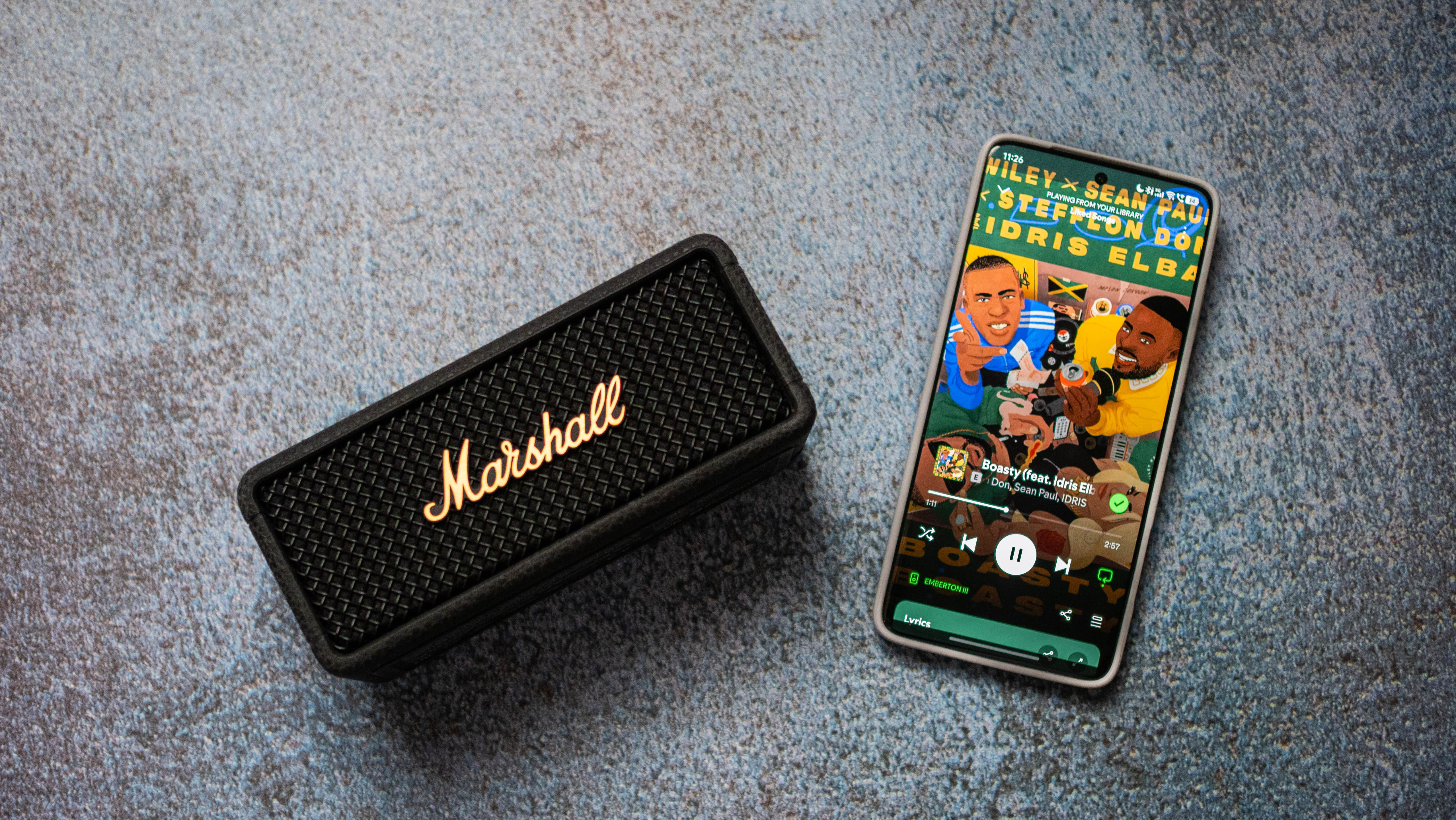 Marshall Emberton III testing on Android Central