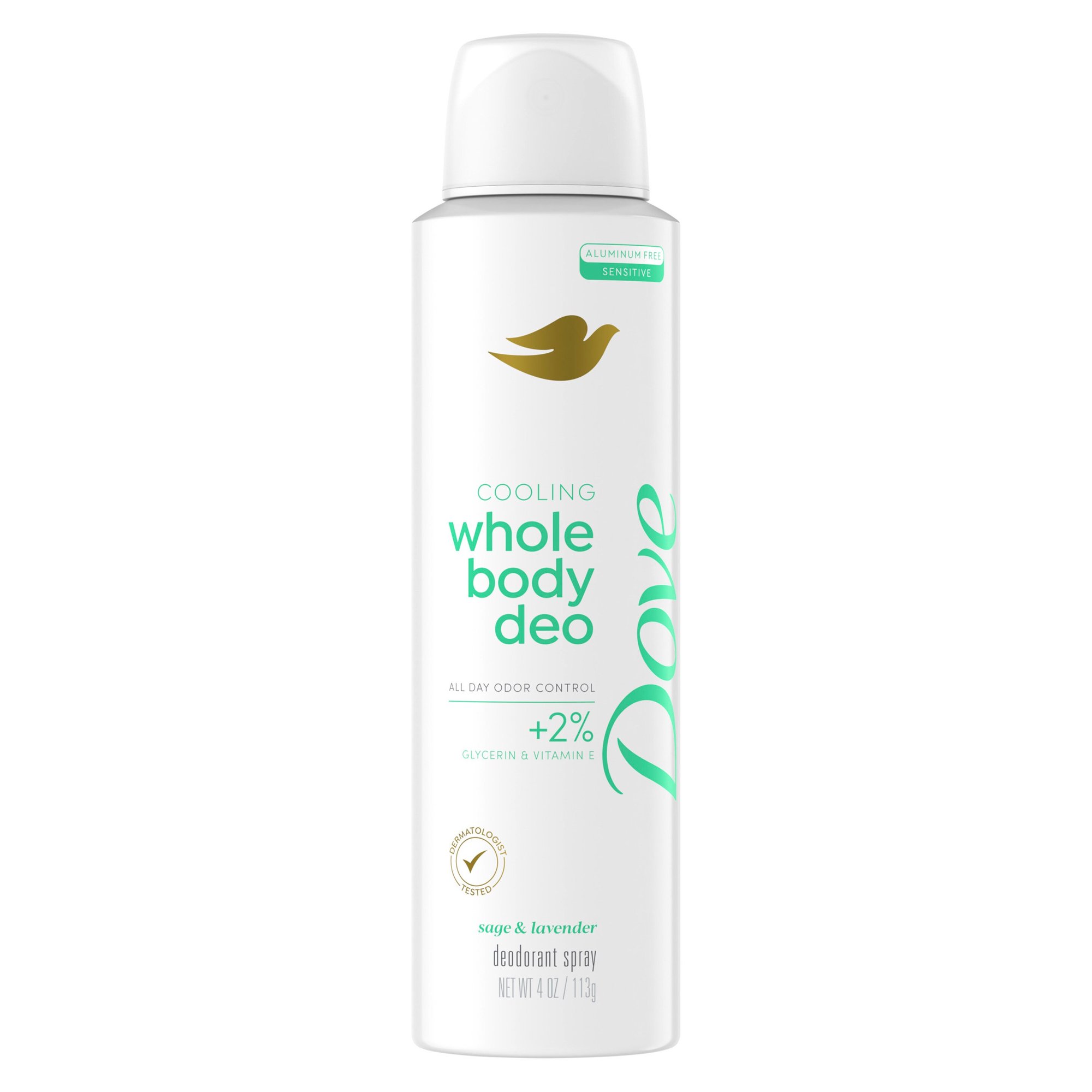 Dove, Dove Whole Body Deodorant Cooling Spray Sage &amp;amp; Lavender Aluminum Free, 4oz