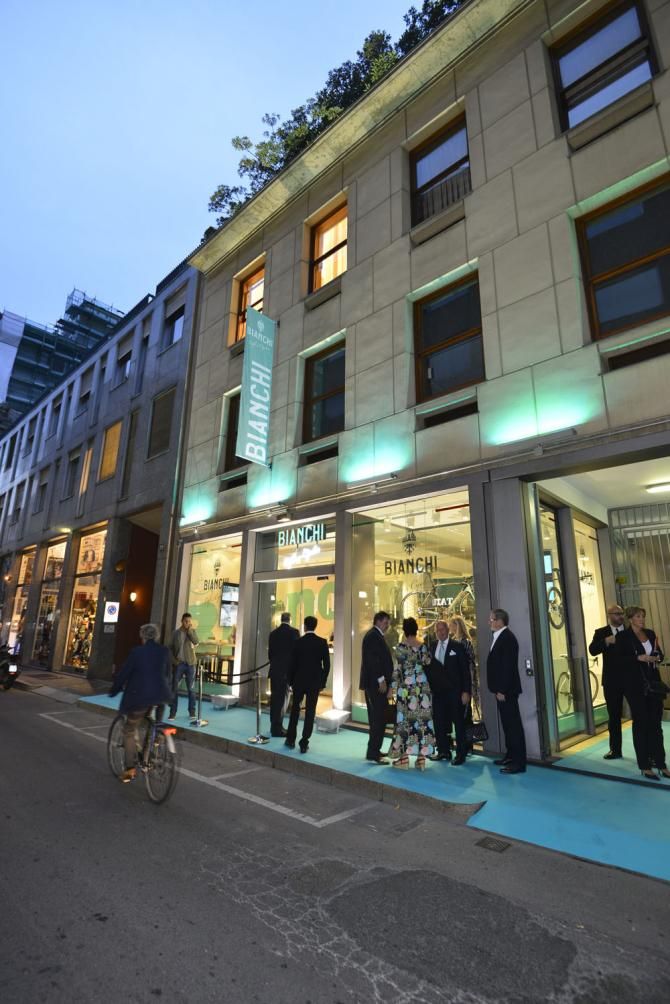 Bianchi's new Milan Cafe &amp; Cycles store