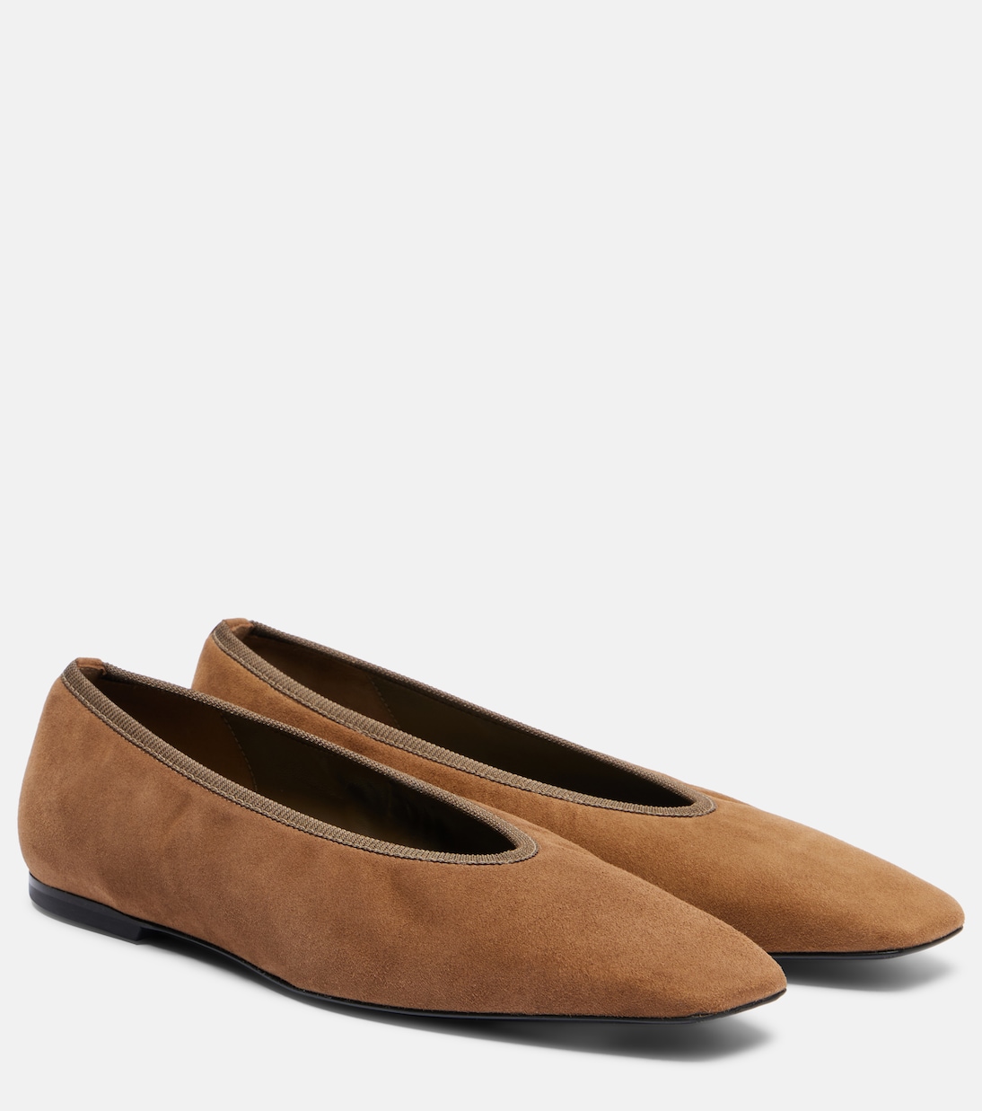 Suede Ballet Flats