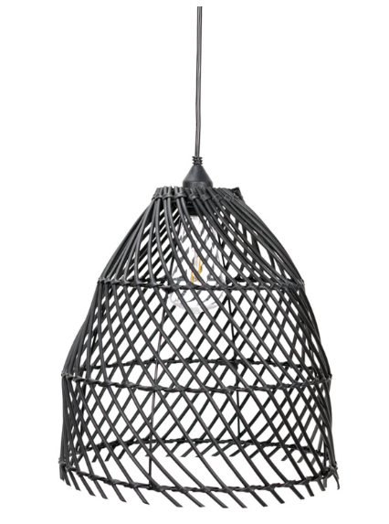 Battery Operated Outdoor Rattan Hanging Pendant Light
