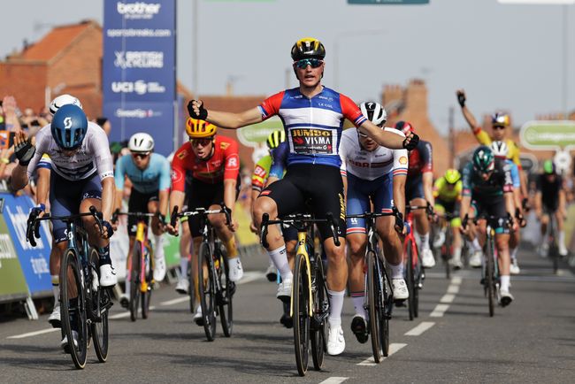 Quarto successo di fila per Kooij al Tour of Britain (foto SWPix)