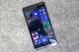 HP Elite x3 running early CShell builds.