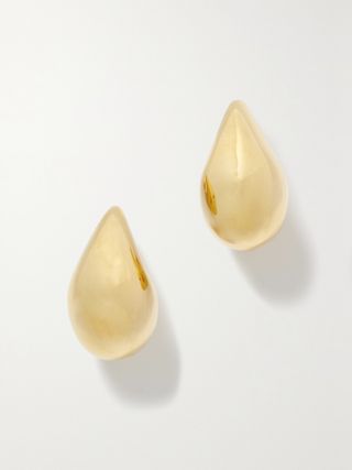 Small Drop Gold-Plated Earrings