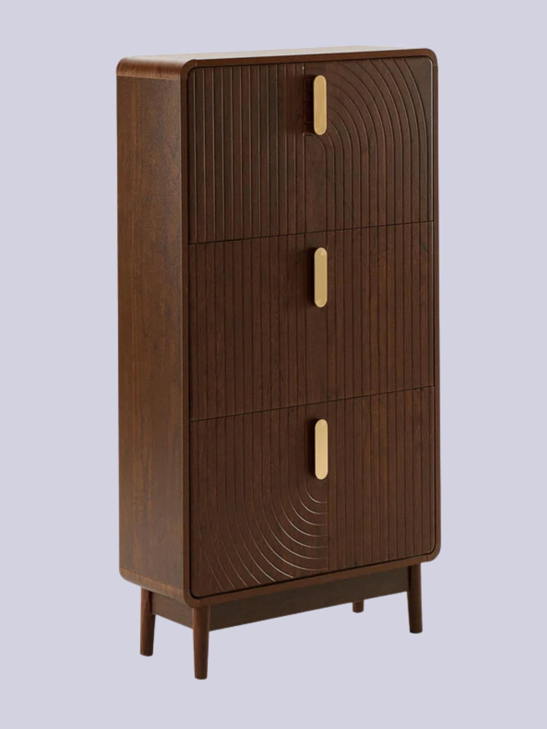 A brown shoe cabinet from DUSK