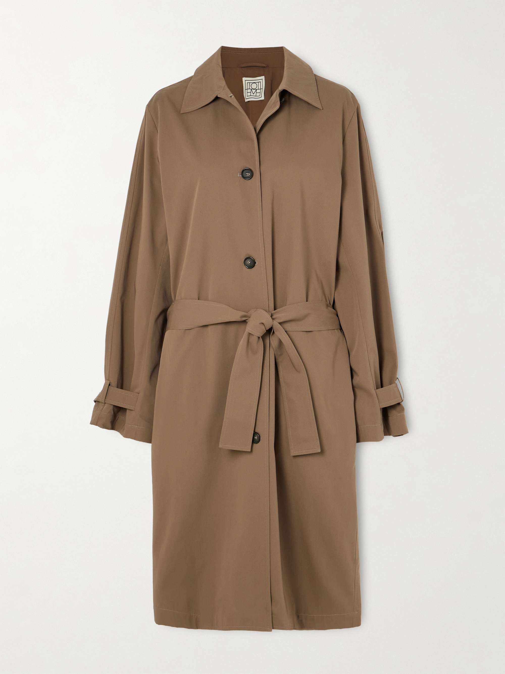 Organic Cotton-Drill Trench Coat