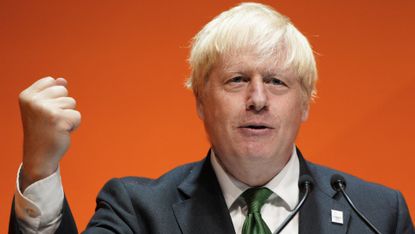 Boris Johnson has been in defiant mood since he was forced to quit as PM