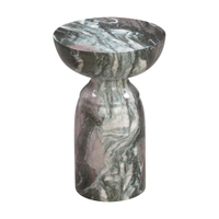 Marble finish side table, Overstock