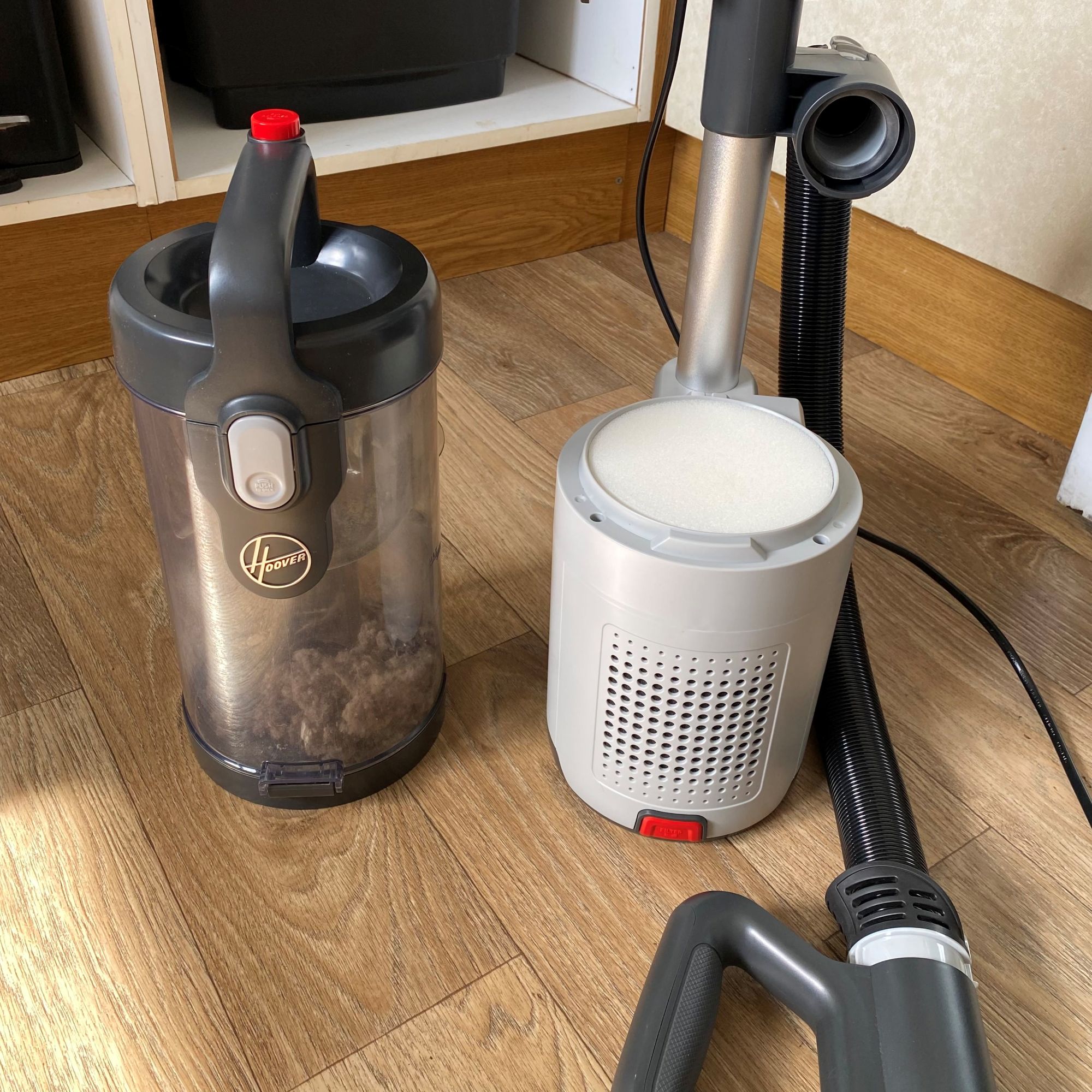 Hoover HL4 Upright Vacuum Cleaner dust bin and filter