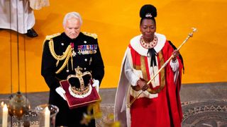 Floella Benjamin at the Coronation of King Charles