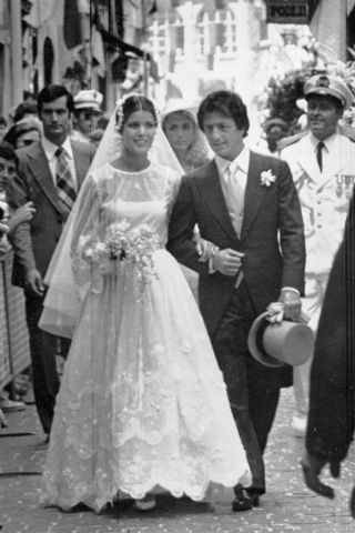 CAROLINE OF MONACO, 1978 in her wedding dress