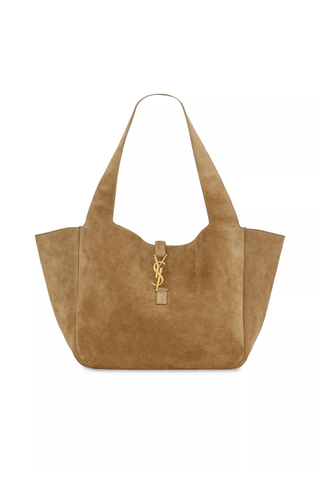 Saint Laurent Le 5 À 7 Bea in Suede Tote Bag