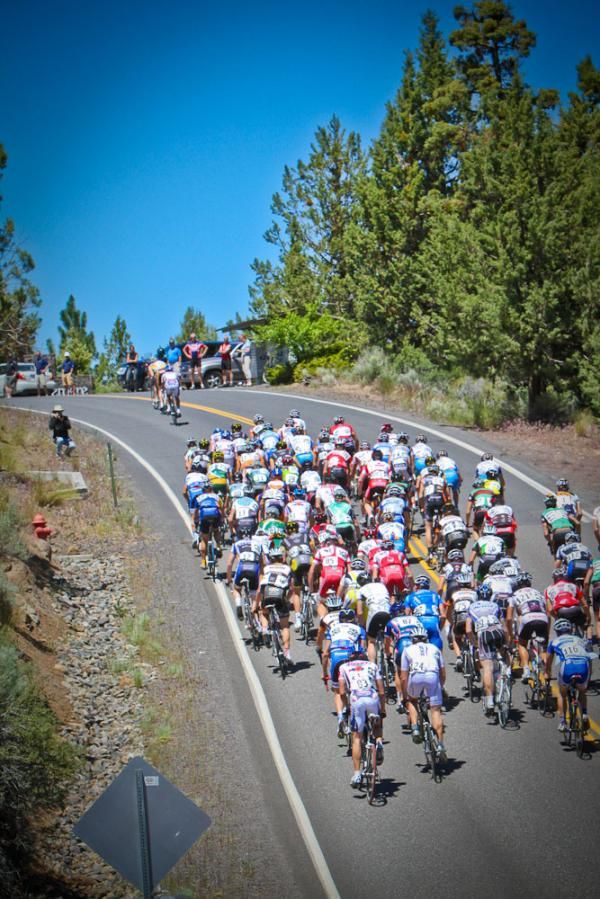 Riders near the top of the Archie Briggs climb.