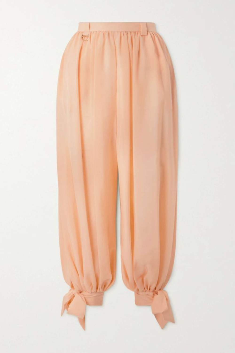 CHLOÉ, Pleated Silk-Charmeuse Tapered Pants