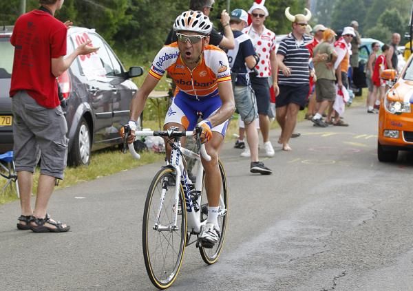 Juan Manuel Garate (Rabobank) pulled away for third.