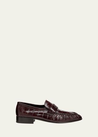 THE ROW, Soft Leather Flat Loafers