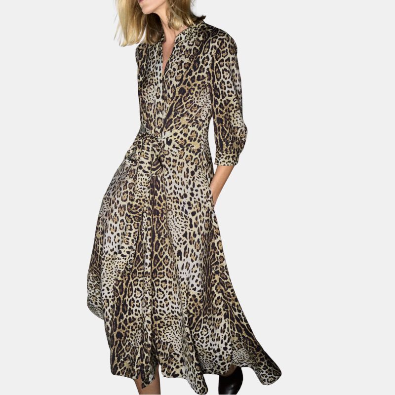 Image of leopard print dress