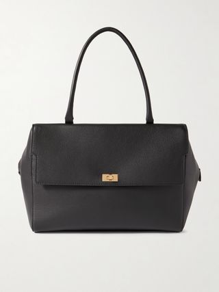 Seaton Large Textured-Leather Shoulder Bag