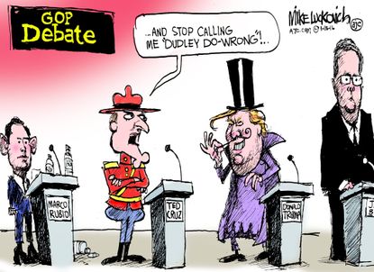 Political cartoon U.S. GOP Debate 2016