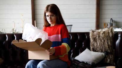 Woman unhappy with online purchase