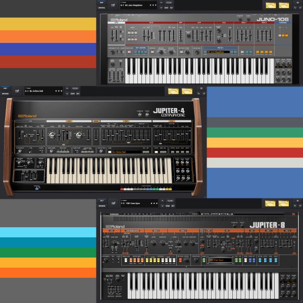 Roland’s updated Jupiter-4, Jupiter-8 and Juno-106 plugins come with a ...