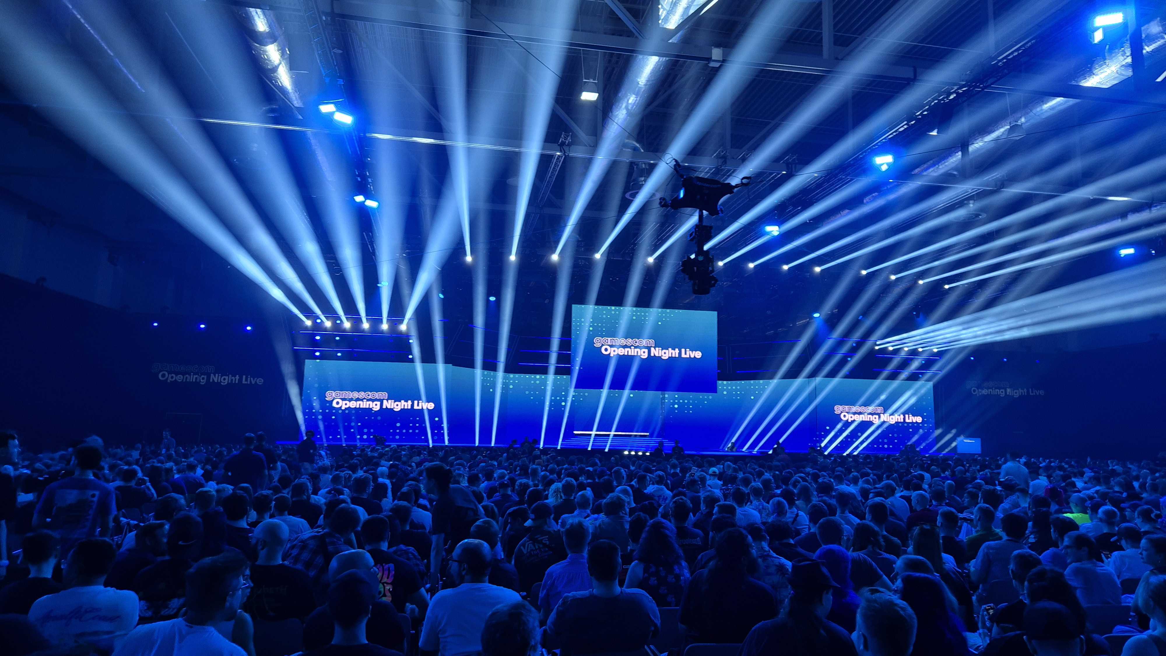 A photo from inside Gamescom Opening Night Live 2025.