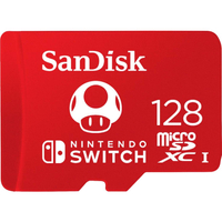 SanDisk 128GB MicroSD Card - Mario Red — $21.49now $12.99 at Best Buy
