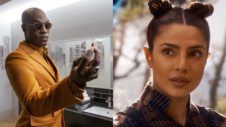 Yahya Abdul-Mateen II and Priyanka Chopra Jonas in The Matrix Resurrections