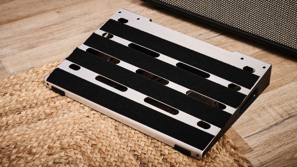 Top view of the Fender Professional pedalboard