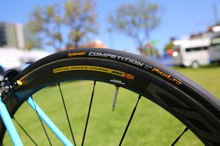 Mavic carbon SSC wheels but with Continental Competition Pro tyres