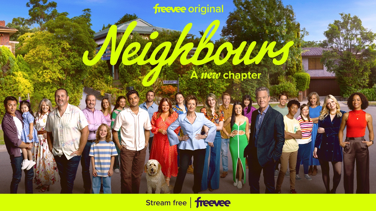 Neighbours cast shot 2023