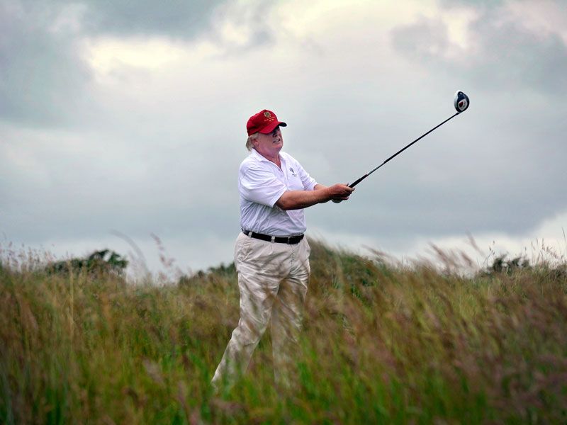 Donald Trump Shoots 73