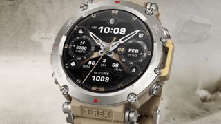 Close-up of Amazfit T-Rex Ultra watch