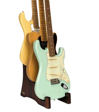 Fender's new Deluxe Wooden 3-Tier guitar stand