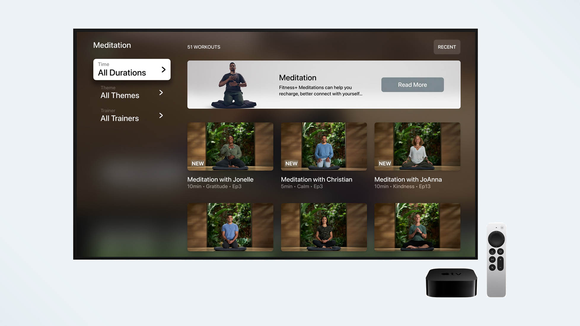 Apple Fitness Plus guided meditation