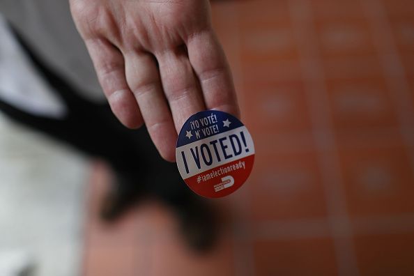 A voter in the Florida primary. 