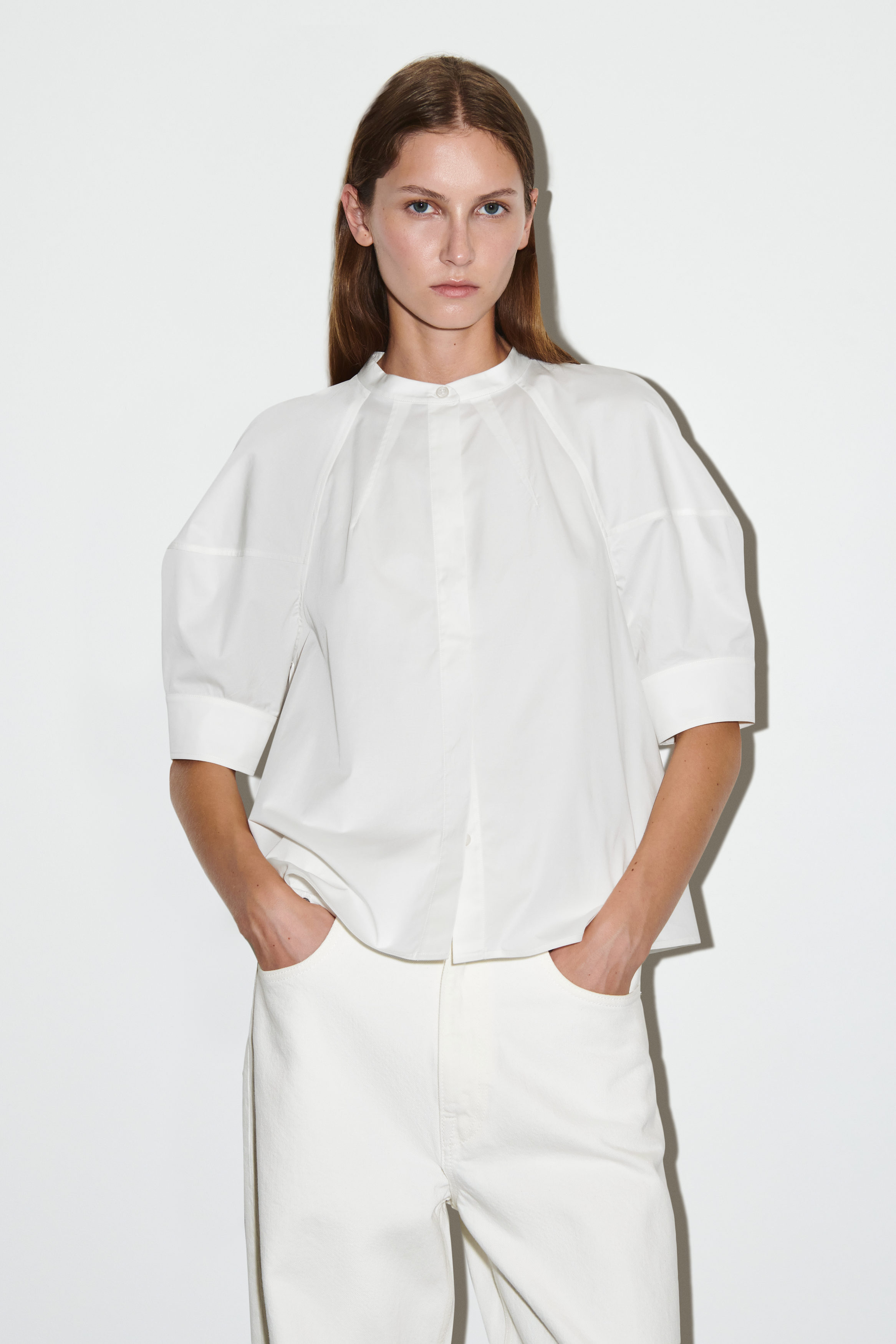 Puff-Sleeve Blouse