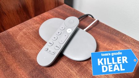 Google TV streamer with deals tag