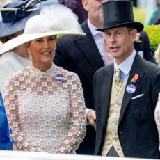 Sophie, Duchess of Edinburgh and Prince Edward, Duke of Edinburgh attend day two of Royal Ascot 2024 at Ascot Racecourse on June 19, 2024 in Ascot, England.