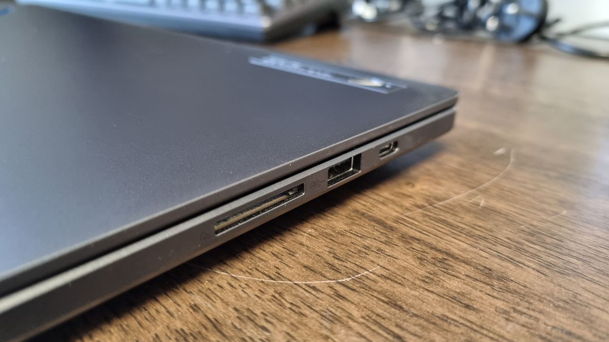 An Asus ROG Zephyrus G16 2026 shot from various angles on a test bench