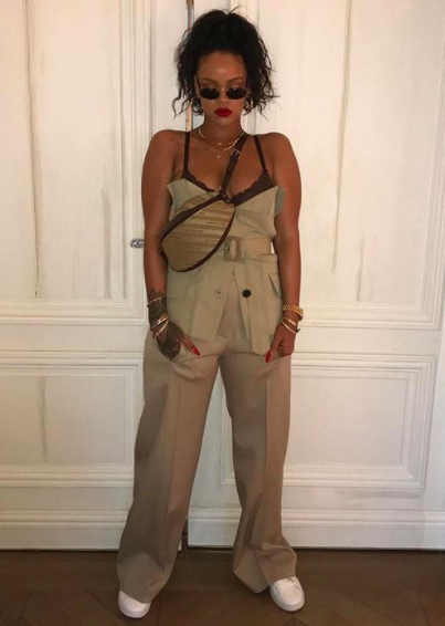 rihanna street style
