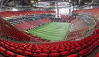 An interior view of Atlanta United's Mercedes-Benz Stadium