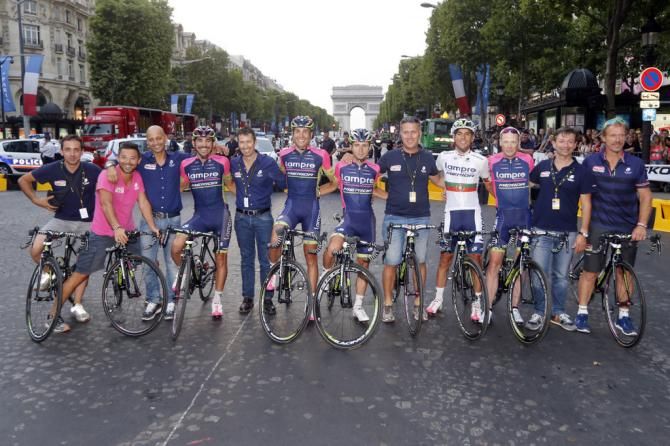 Lampre-Merida made it Paris but lost world champion Rui Costa along the way