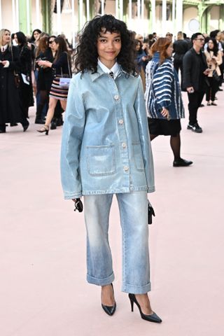 Whitney Peak attends the Chanel Paris Womenswear Spring-Summer 2025 show