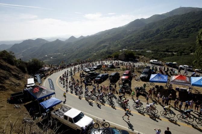 Mountain high: The peloton climb in the Tour of California